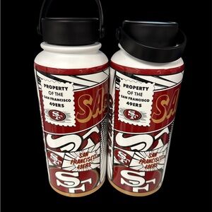San Francisco 49ers Insulated Water Bottle - Red and White